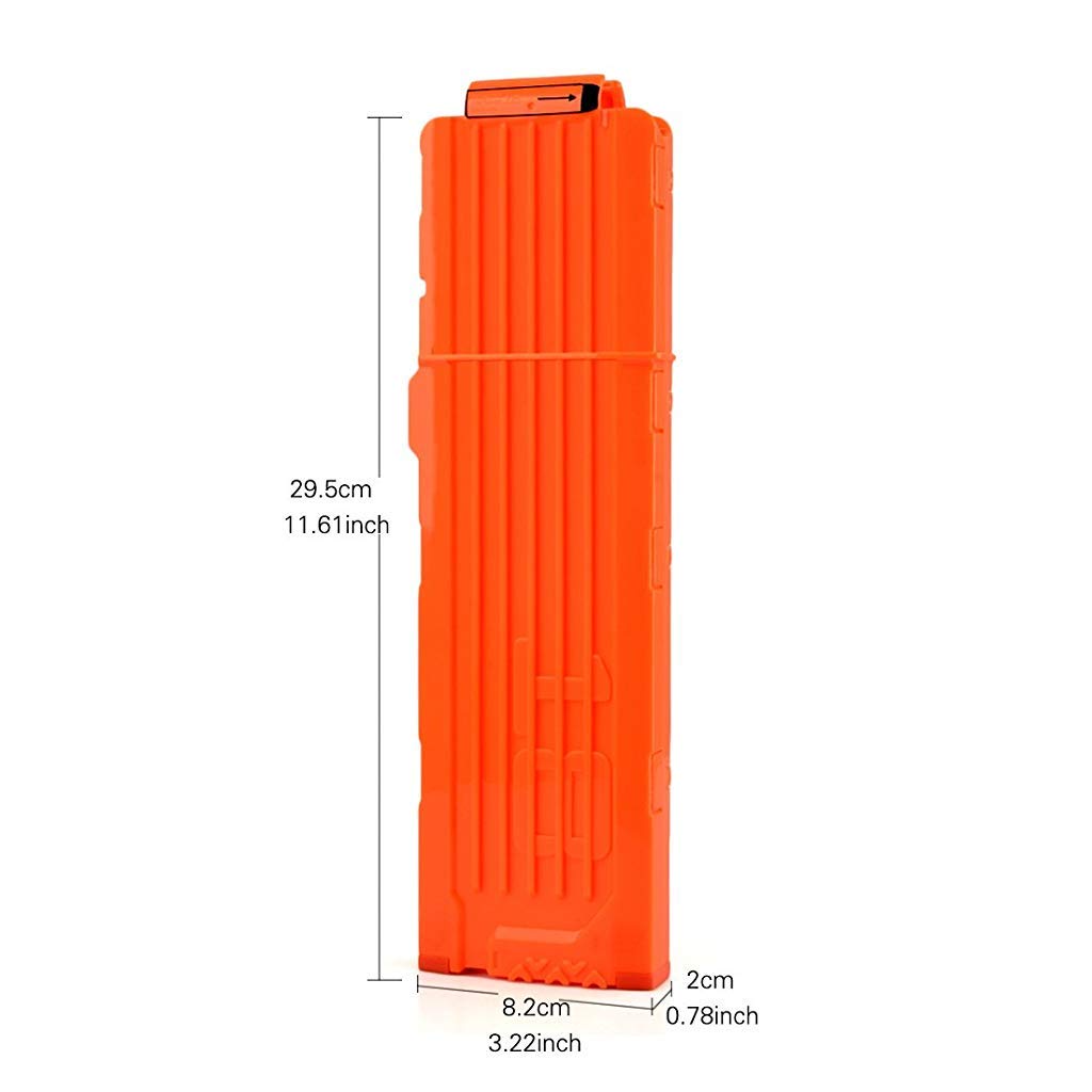 PATPAT Soft Bullet Clip Quick Reload Clip for Nerf Elite Series Pack of 18 Bullets Ammo Cartridge Dart Nerf Clip, Plastic Toy Gun for Nerf Gun Bullet, Best Gifts for Boys - Orange PATPAT Soft Bullet Clip Quick Reload Clip for Nerf Elite Series Pack of 18 Bullets Ammo Cartridge Dart Nerf Clip, Plastic Toy Gun for Nerf Gun Bullet, Best Gifts for Boys - Orange